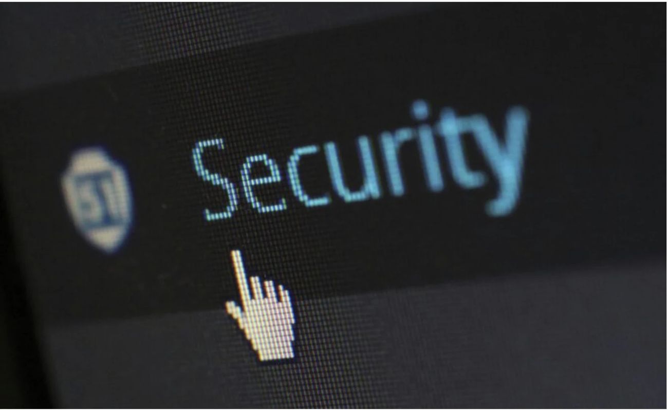 Security link on a computer screen